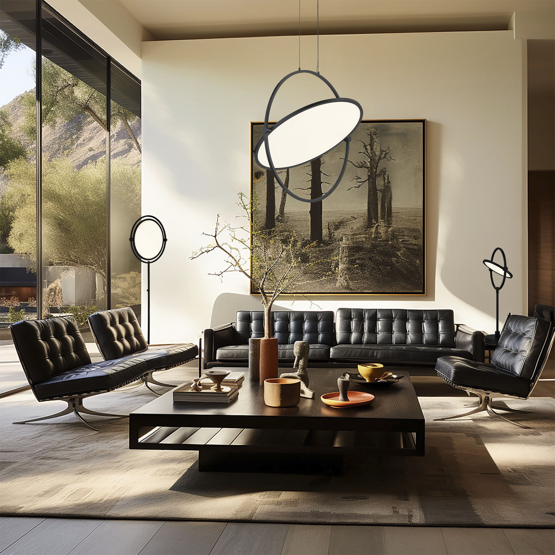 Studio 23 LED 24.38 inch Coal Pendant Ceiling Light